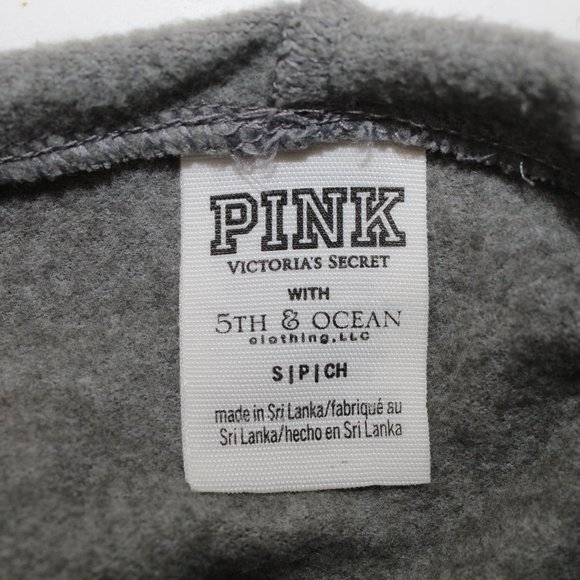 PINK Victoria's Secret w/ 5th & Ocean MSU Spartans Women S Hoodie Crop Top Shirt - Picture 7 of 8
